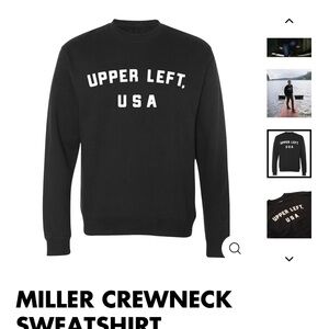 The Great PNW UPPER LEFT USA Black Sweatshirt Unisex Small Orig $60